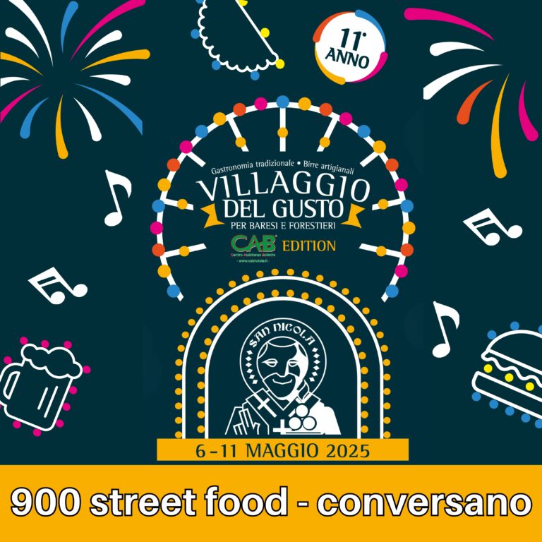 900 STREET FOOD – VILLAGGIO DEL GUSTO 2025